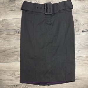 BEBE Zig Zag Stitch Pencil Skirt